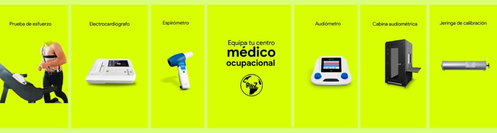 imagen con varios equipos para salud ocupacional