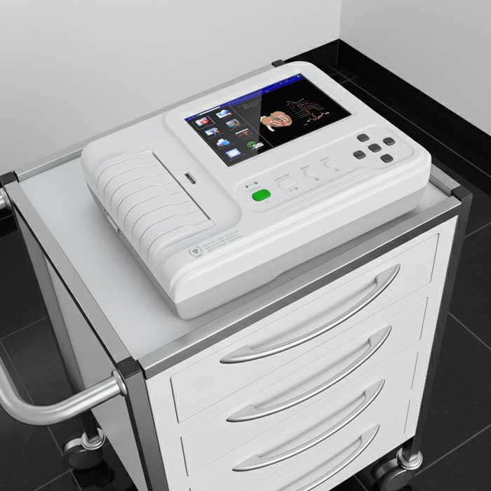 electrocardiografo con cochecito medico